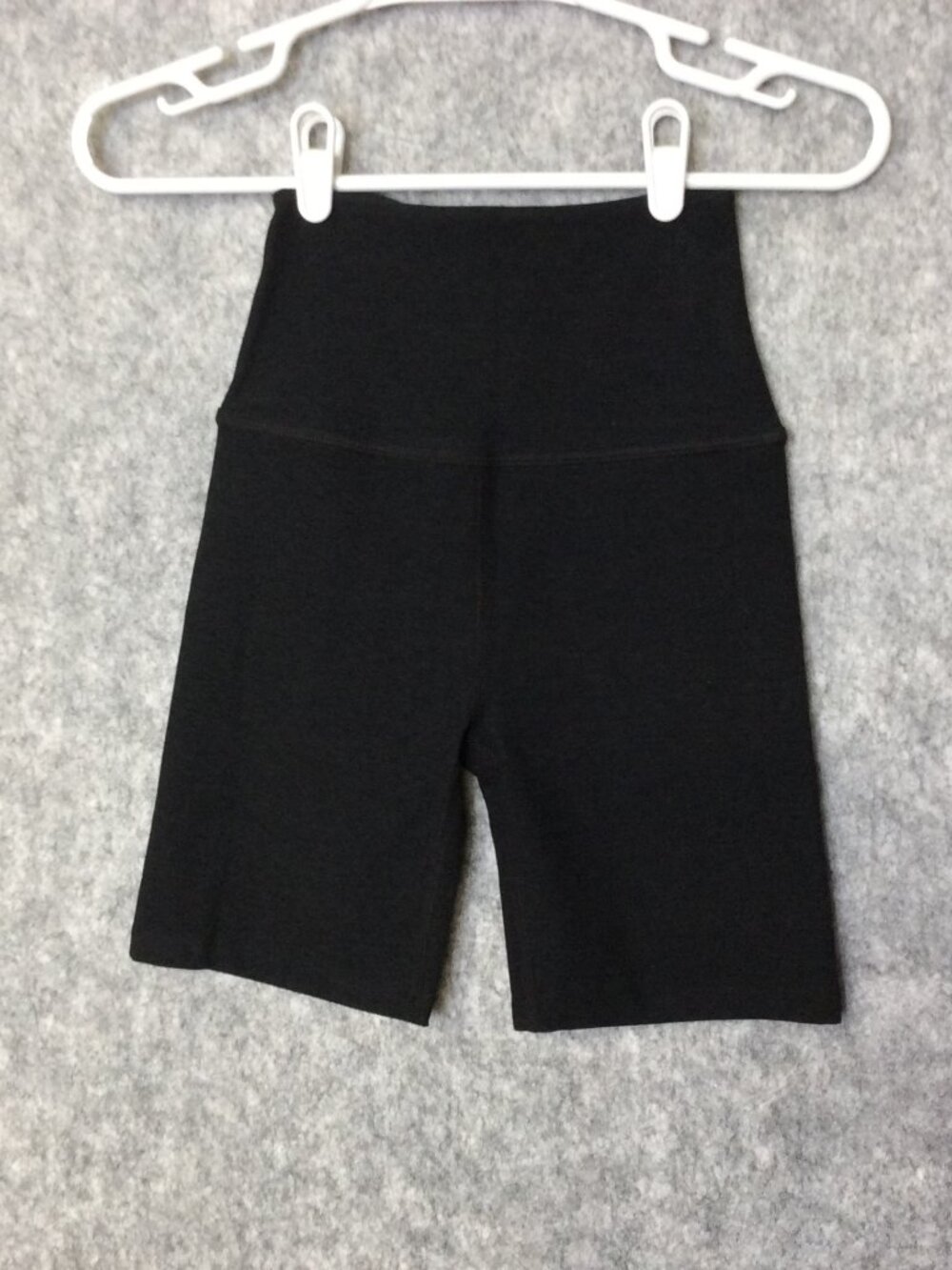 Beyond Yoga Womens Biker Shorts Black Size Small USA High Rise 7" Inseam